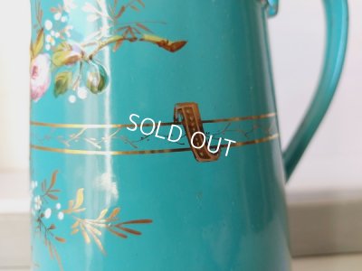 画像14: アンティークホーロー手描きワーターピッチャー