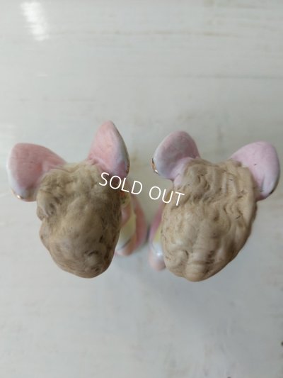 画像10: アンティークビスクペアエンジェル像