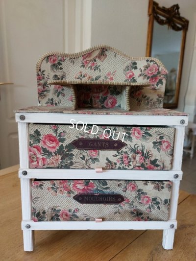 画像2: アンティークカルトナージュドロワー