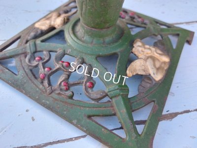 画像12: エンジェルとやどり木レリーフクリスマスツリースタンド