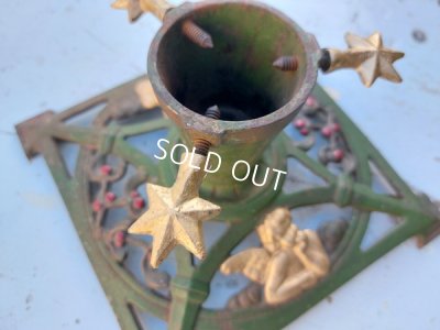 画像4: エンジェルとやどり木レリーフクリスマスツリースタンド