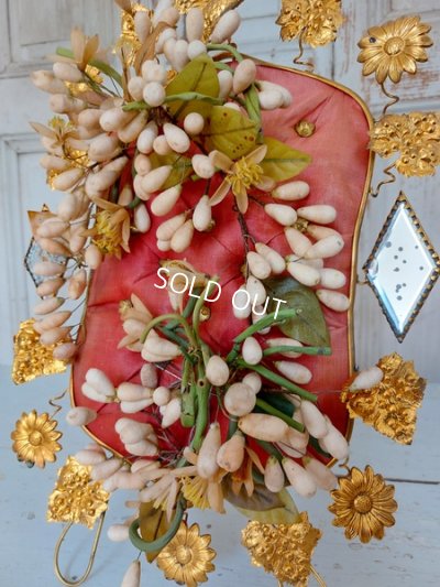 画像6: アンティークワックス付きグローブドマリエクッションスタンド