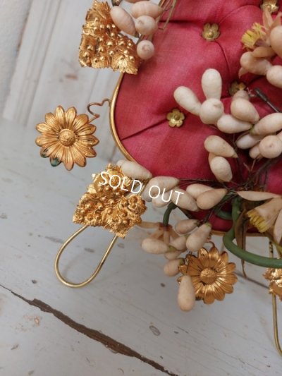 画像8: アンティークワックス付きグローブドマリエクッションスタンド