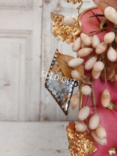 画像12: アンティークワックス付きグローブドマリエクッションスタンド