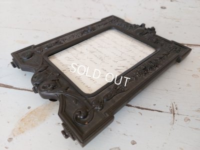 画像13: ナポレオン三世エボナイトリボンフォトスタンド