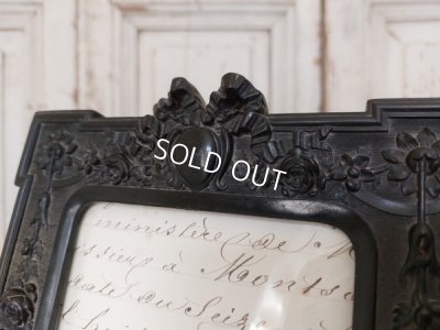 画像2: ナポレオン三世エボナイトリボンフォトスタンド