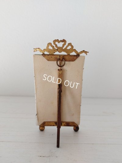 画像4: アンティーク厚ガラスリボンフォトスタンド