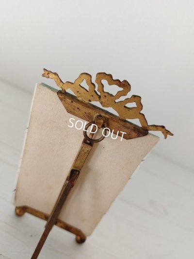 画像5: アンティーク厚ガラスリボンフォトスタンド