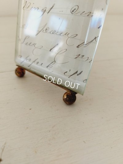 画像7: アンティーク厚ガラスリボンフォトスタンド