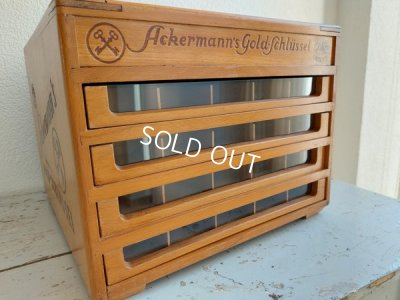 画像10: アンティークAckermannスプールキャビネット