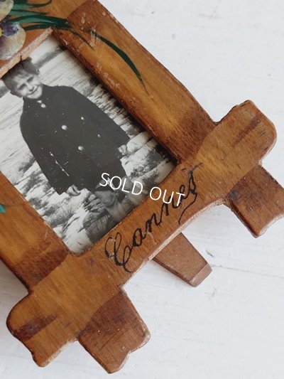 画像6: モシュリンヌすみれとミモザ柄小さなフォトスタンド