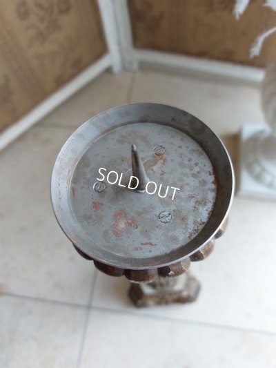 画像7: アンティークウッドキャンドルスティック