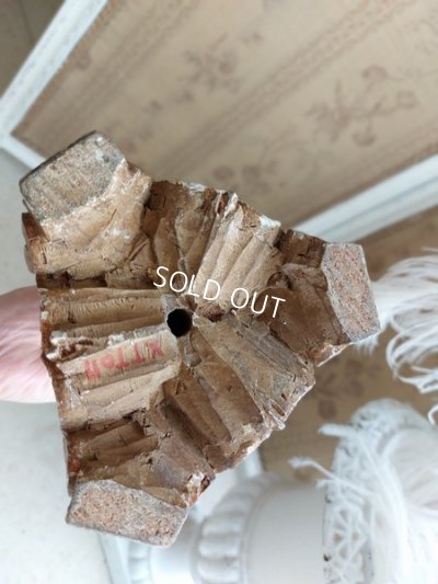 画像9: アンティークウッドキャンドルスティック