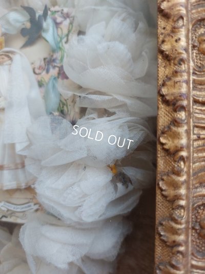 画像4: アンティークコミュニオン布花冠フレーム