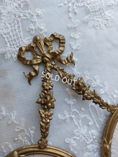 画像3: アンティークリボンローズガーランドフォトフレーム