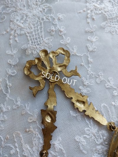 画像2: アンティークリボンローズガーランドフォトフレーム