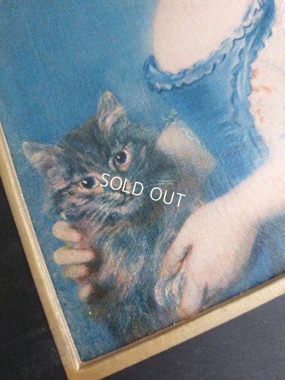 画像4: Jean-Baptiste Perronneau猫を抱くマドモワゼル画