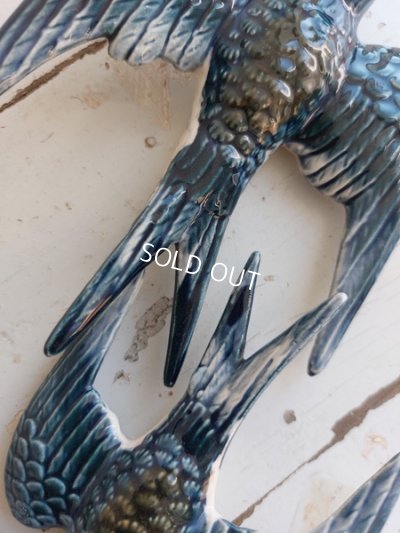 画像7: アンティーク陶器ツバメセット