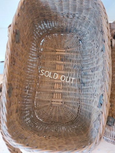 画像10: アンティークダブルハンドバスケット