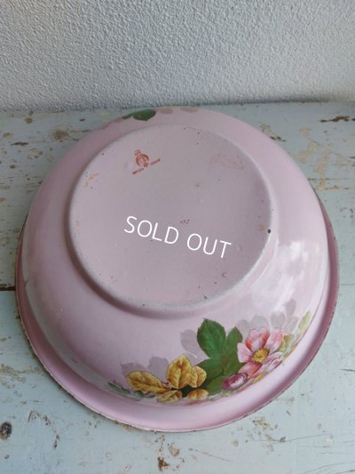 画像22: BFアンティークホーロー野ばら柄ウォッシュセット