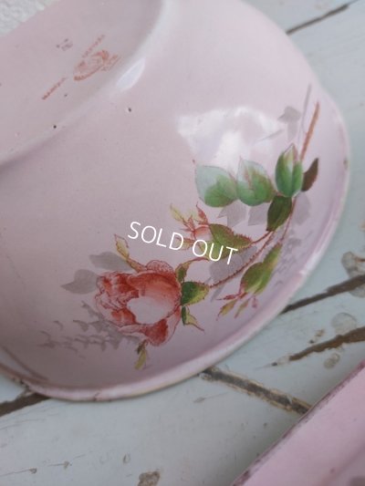 画像30: BFアンティークホーロー野ばら柄ウォッシュセット