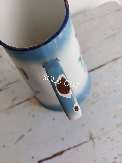 画像9: Japyホーローローズ柄ワーターピッチャー