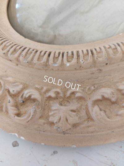 画像5: アンティークボウルガラス石膏フレーム