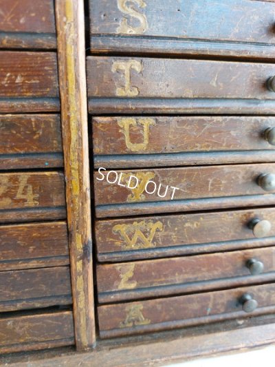 画像5: アンティークイニシャルテープキャビネット