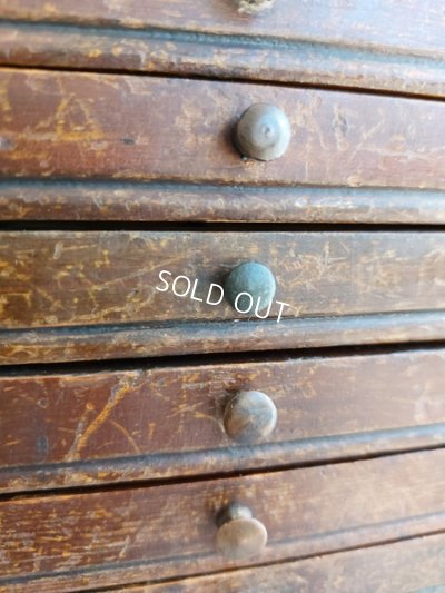 画像6: アンティークイニシャルテープキャビネット