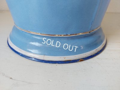 画像17: BFアンティークホーローローズ柄ペイル