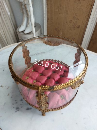 画像9: アンティークマリエラウンド形ガラスケース