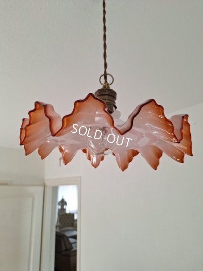 画像2: アンティークミルクガラスランプシェード