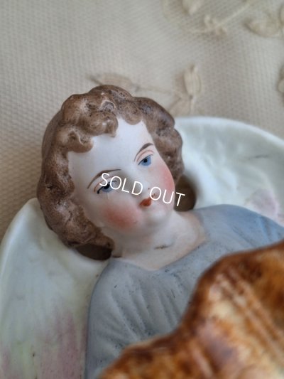 画像2: アンティークビスクエンジェル聖水盤