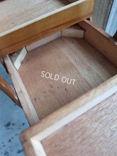 画像7: アンティーク猫脚小さなソーイングボックス