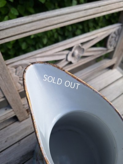 画像10: アンティークホーロー花柄ピッチャー