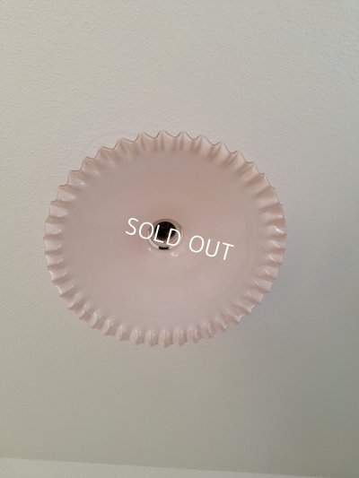 画像13: アンティークピンクオパリンガラスシェード