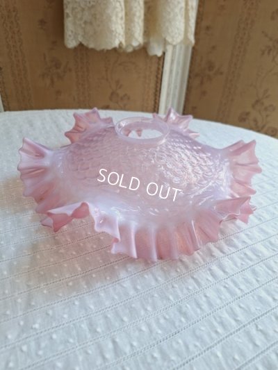 画像11: ピンクオパールセントガラスランプシェード