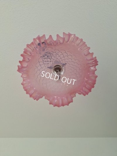 画像5: ピンクオパールセントガラスランプシェード