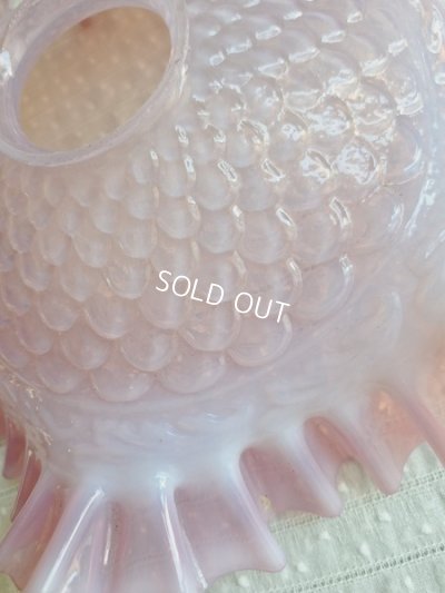 画像14: ピンクオパールセントガラスランプシェード