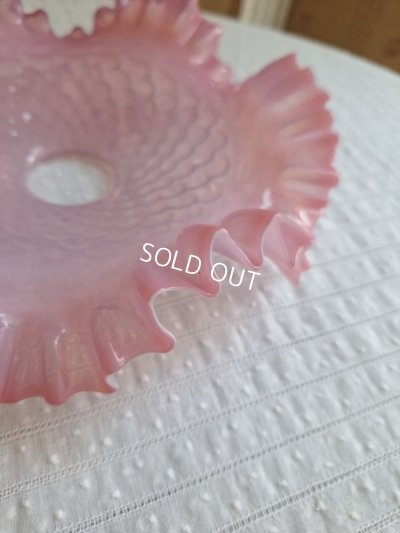 画像8: ピンクオパールセントガラスランプシェード