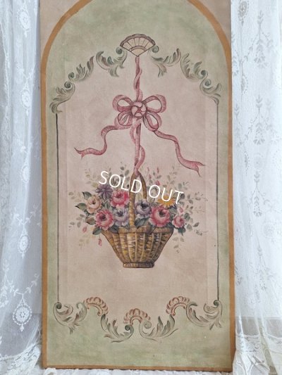 画像23: アンティーク花かご柄ペイント