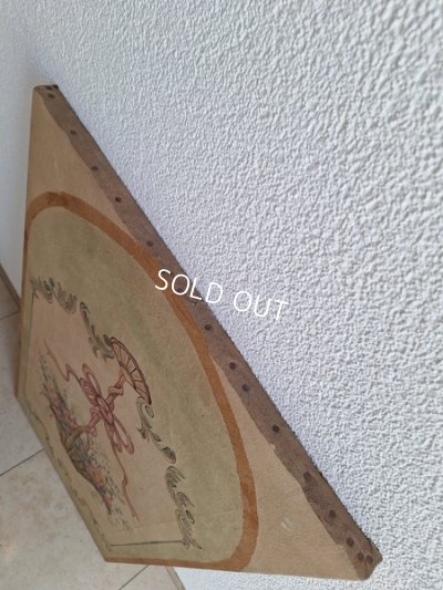 画像38: アンティーク花かご柄ペイント