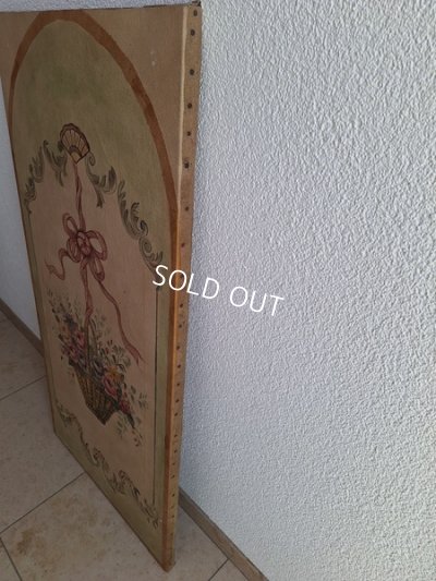 画像40: アンティーク花かご柄ペイント