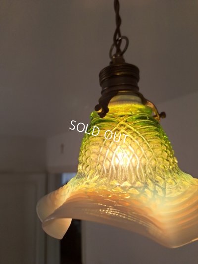 画像3: アンティークオパールセントガラスシェード