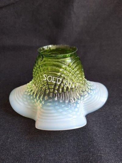 画像10: アンティークオパールセントガラスシェード