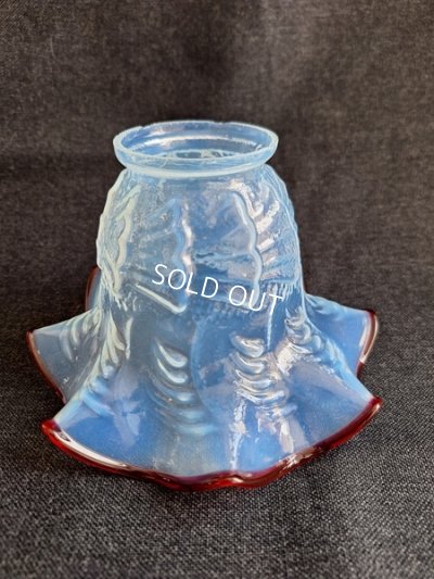 画像10: アンティークオパールセントガラスシェード