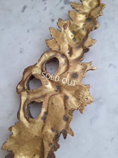 画像11: アンティークローズとリボンの装飾パーツ