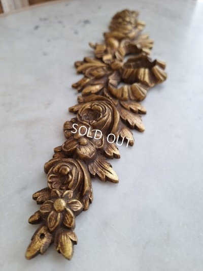 画像8: アンティークローズとリボンの装飾パーツ