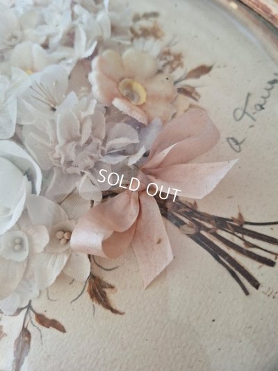 画像4: アンティークボウルガラス布花ブーケ入額