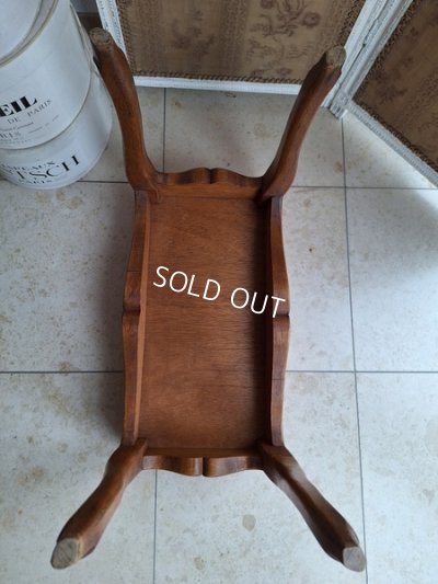 画像12: クイーンアン様式ガブリオールレッグスツール　